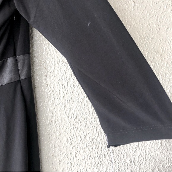 Evan-Picone Black V-Neck Dress gathers in the front size 14 NWT - Picture 11 of 13